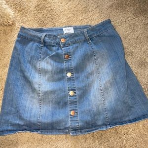Womens Mini Jean Skirt